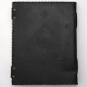 Big Leather Journal with Triquetra with Circle and Seven Chakras Stones